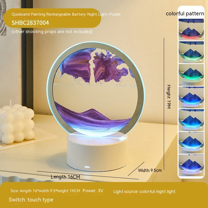 Elegant Quicksand Decorative Lamp for Unique Gifting