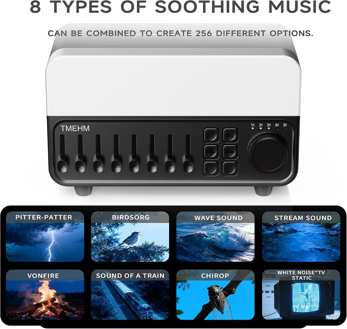 4-in-1 White Noise Machine and Flame Aroma Diffuser