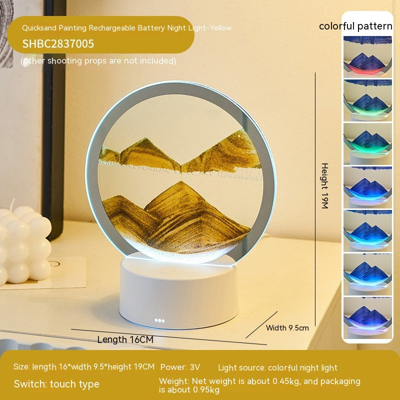 Elegant Quicksand Decorative Lamp for Unique Gifting