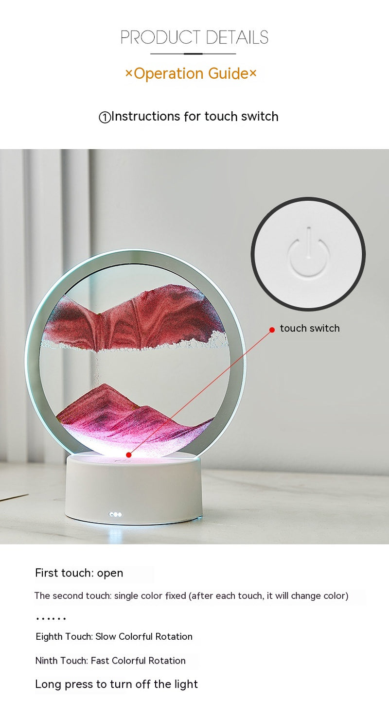 Elegant Quicksand Decorative Lamp for Unique Gifting