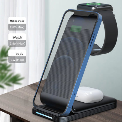 Wireless Charging Station for Multiple Devices - Magnetic Fast Charger Stand for Phone and Watch