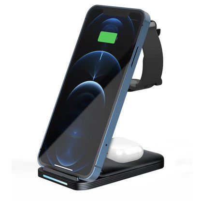 Wireless Charging Station for Multiple Devices - Magnetic Fast Charger Stand for Phone and Watch