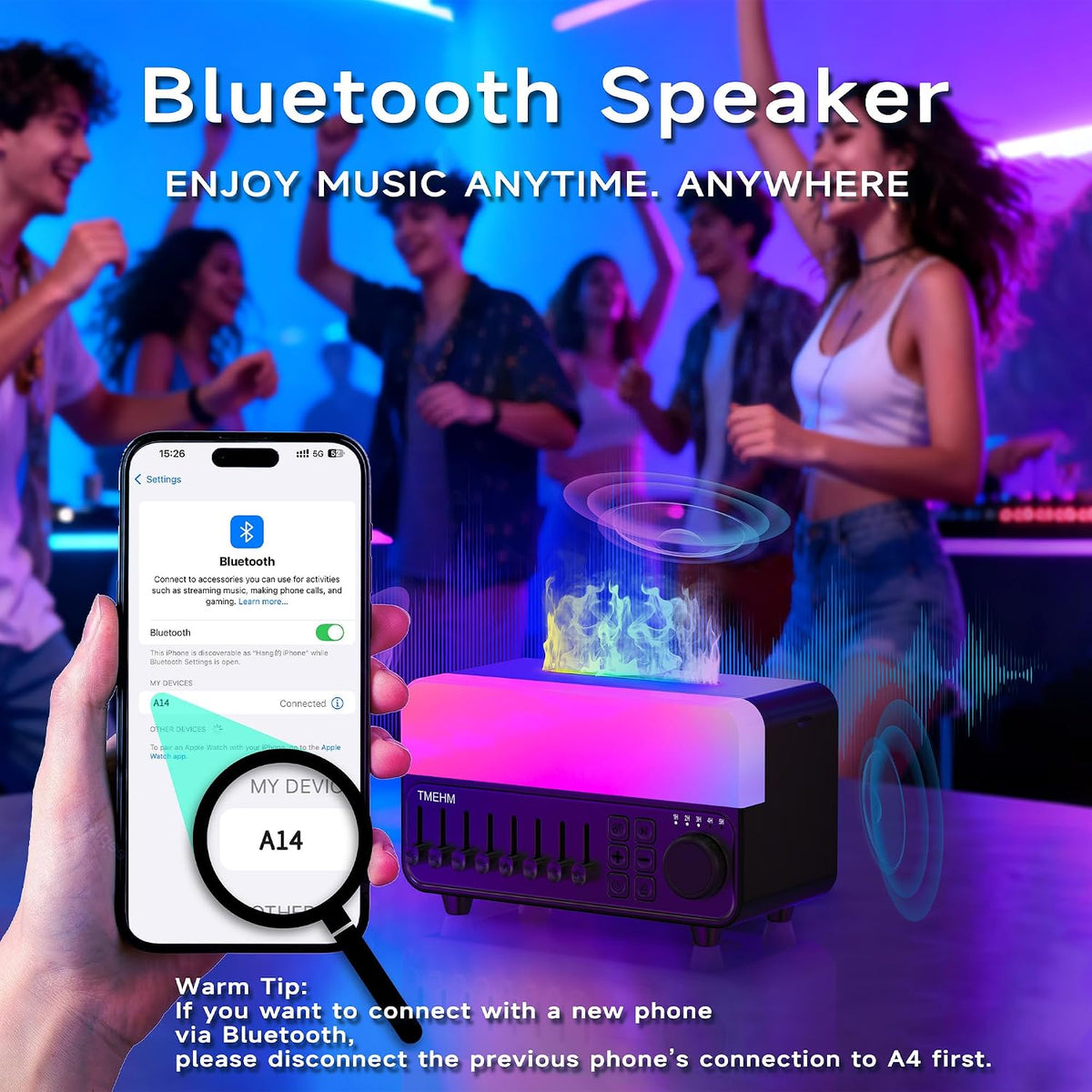 4-in-1 White Noise Machine and Flame Aroma Diffuser