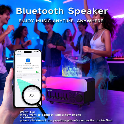 4-in-1 White Noise Machine and Flame Aroma Diffuser