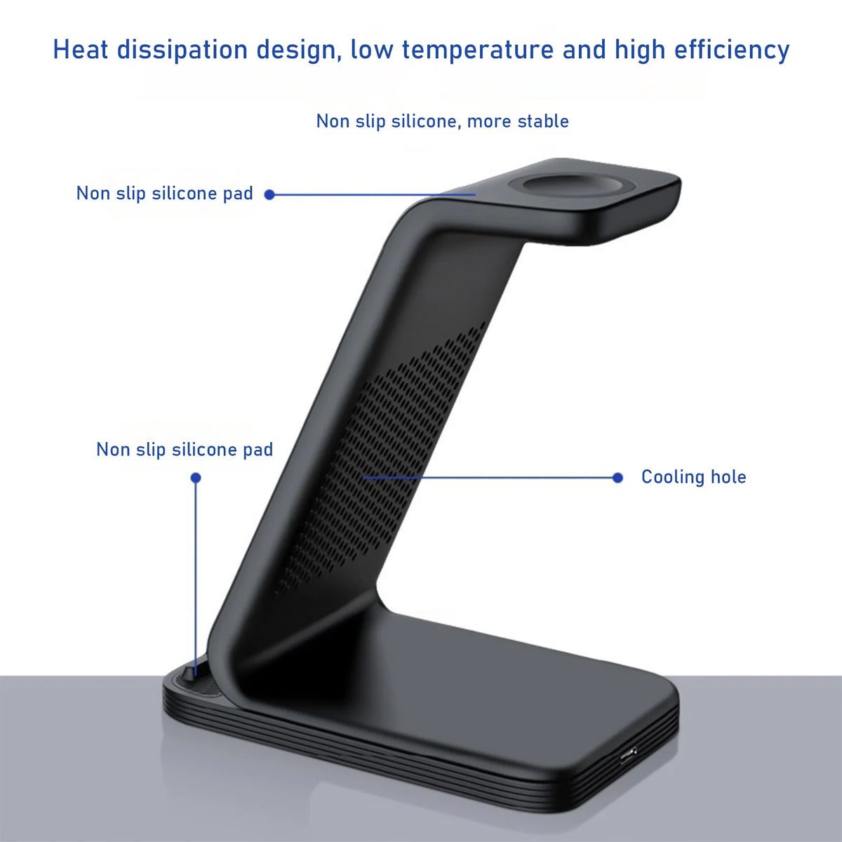 Wireless Charging Station for Multiple Devices - Magnetic Fast Charger Stand for Phone and Watch